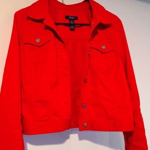 Red Denim Jacket